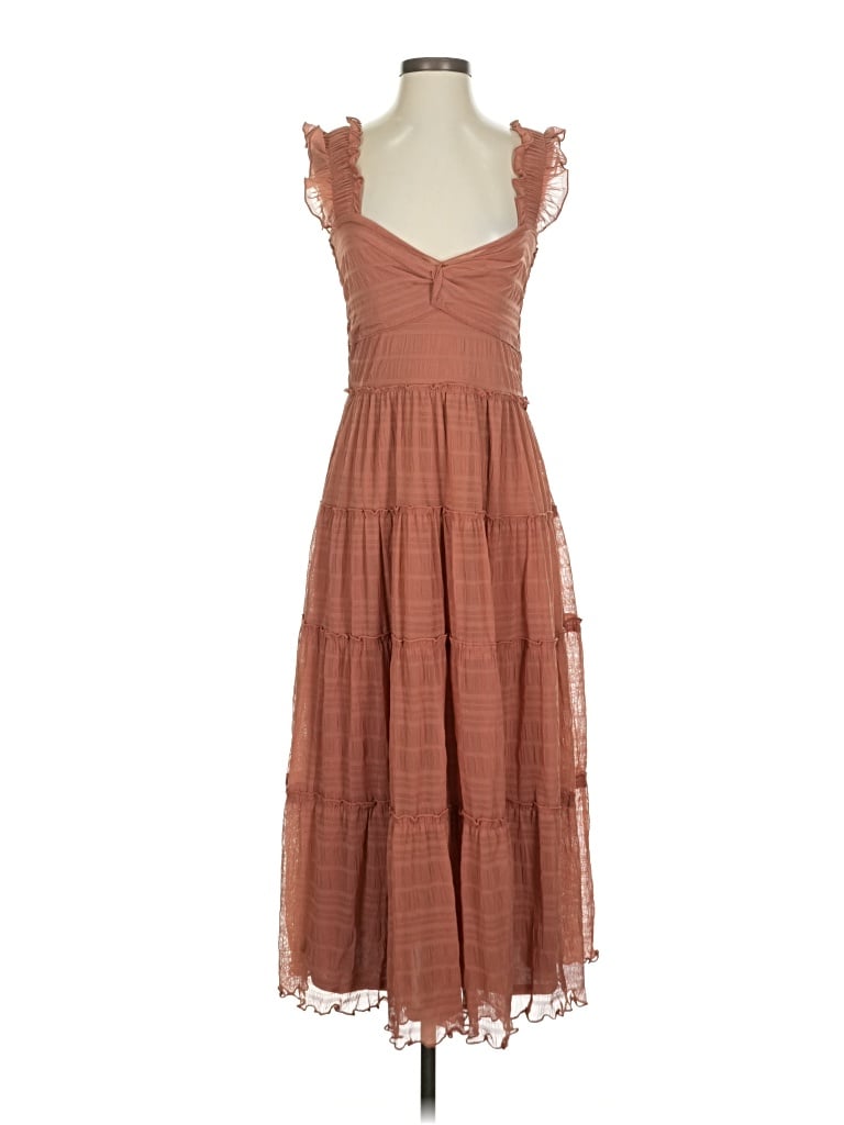 Pre-owned Max Studio Cocktail Dress In Brown