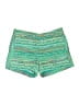Elevenses Print Green Shorts Size 6 - photo 1