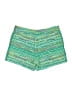 Elevenses Print Green Shorts Size 6 - photo 2
