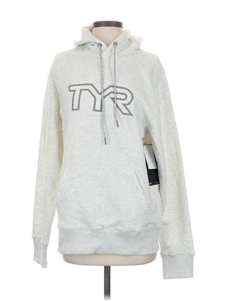Pre-owned Tyr Pullover Hoodie In Silver