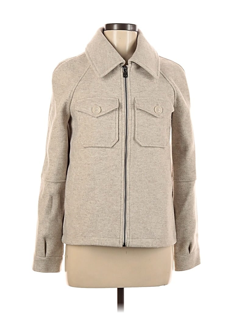 Pre-owned Avec Les Filles Jacket In Gray