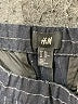 H&M Stripes Black Blue Wool Pants Size 30 waist - photo 3