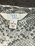 Time and Tru 100% Polyester Paisley Silver Long Sleeve Blouse Size L - photo 7