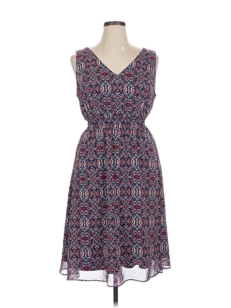 Pre-owned Inc International Concepts Casual Dress In Blue