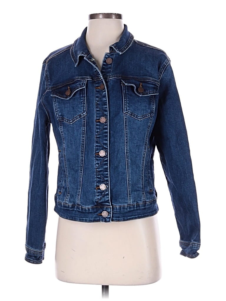 Pre-owned Izod Denim Jacket In Blue