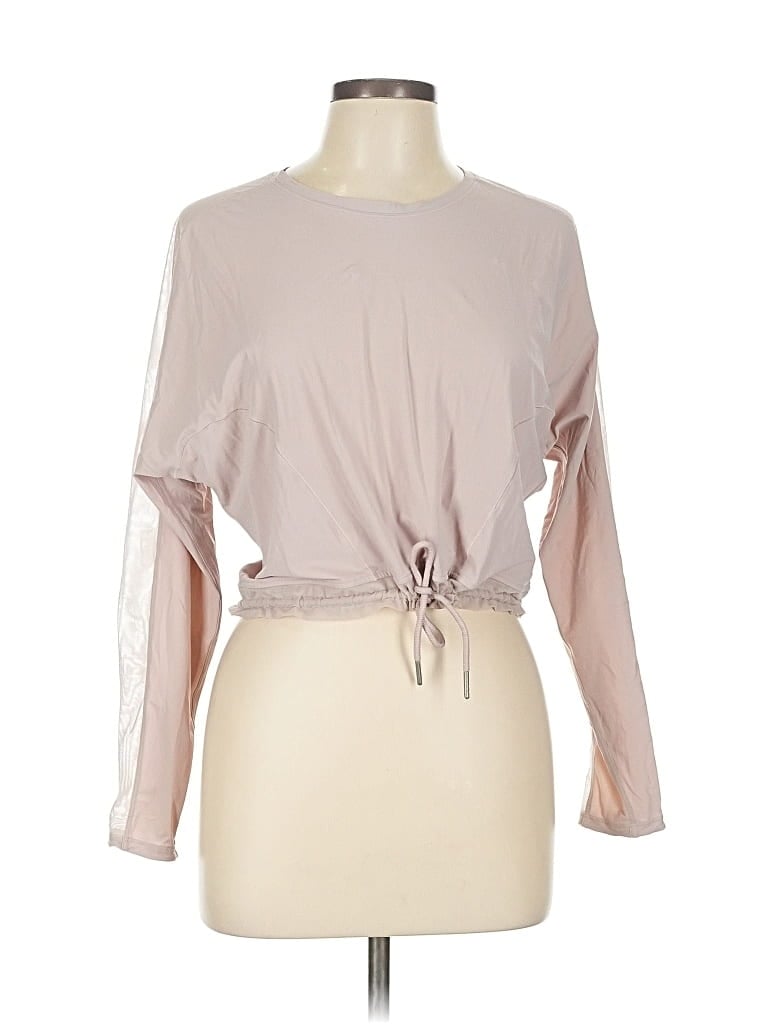 Pre-owned Lululemon Athletica Long Sleeve T-shirt In Purple