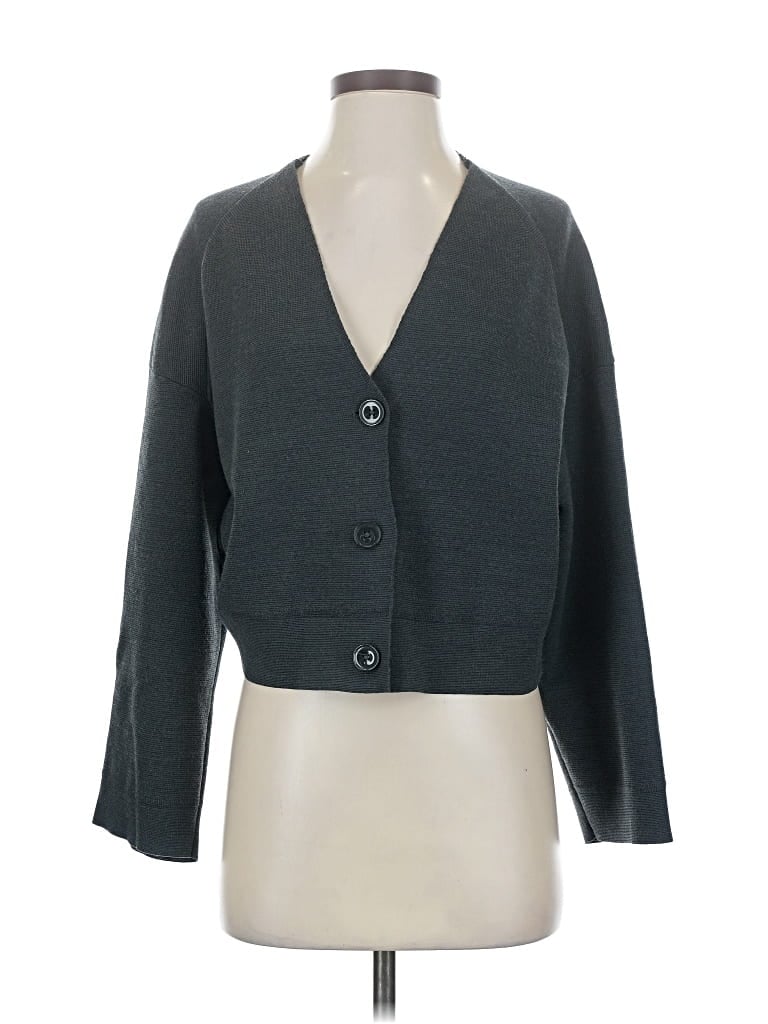 Pre-owned Uniqlo U Cardigan Sweater In Gray