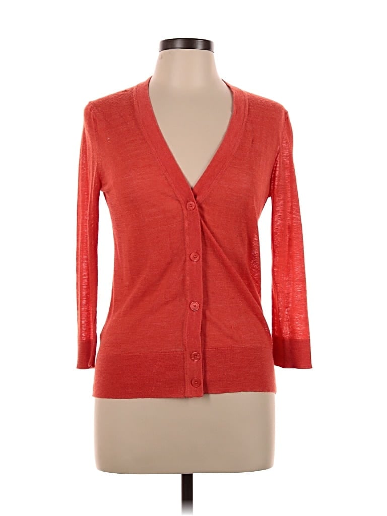 ANN TAYLOR LOFT Pre-owned Cardigan Sweater In Orange