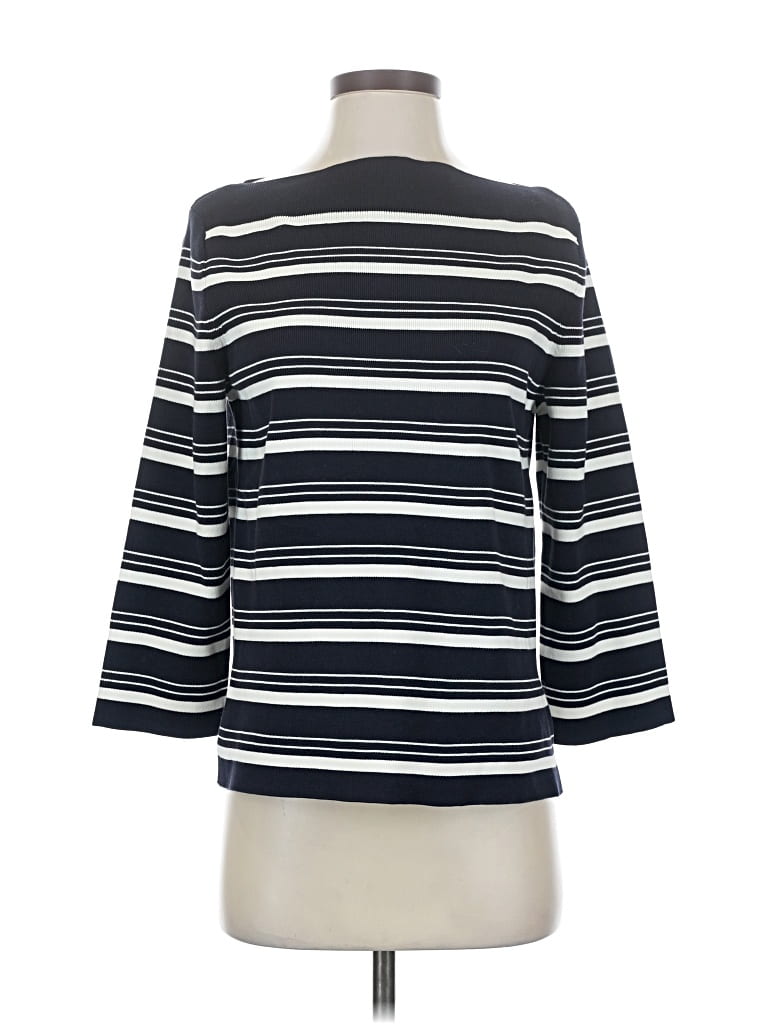 Pre-owned Cos 3/4 Sleeve Top Black Boatneck Tops