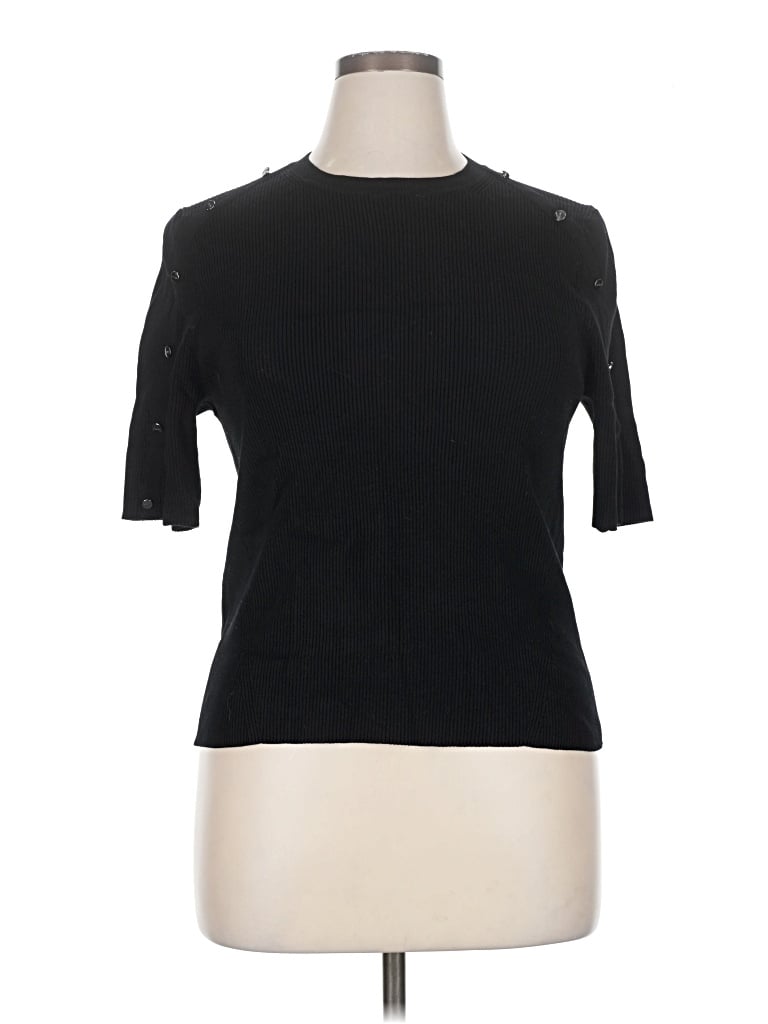 Pre-owned Dkny Cardigan Sweater In Black