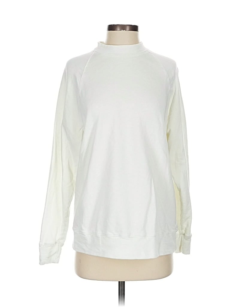 Pre-owned James Perse Sweatshirt In White