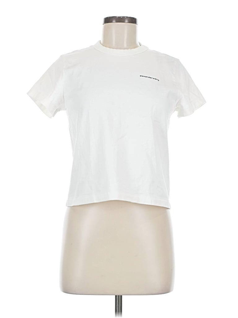 Pre-owned Alexander Wang Short Sleeve T-shirt In White