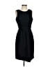 J.Crew 100% Polyester Solid Black Cocktail Dress Size 4 - photo 1