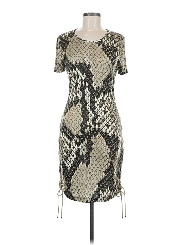Pre-owned Roberto Cavalli Cocktail Dress In Brown