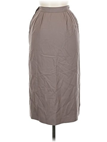 Giorgio Armani Faux Leather Skirt (view 2)