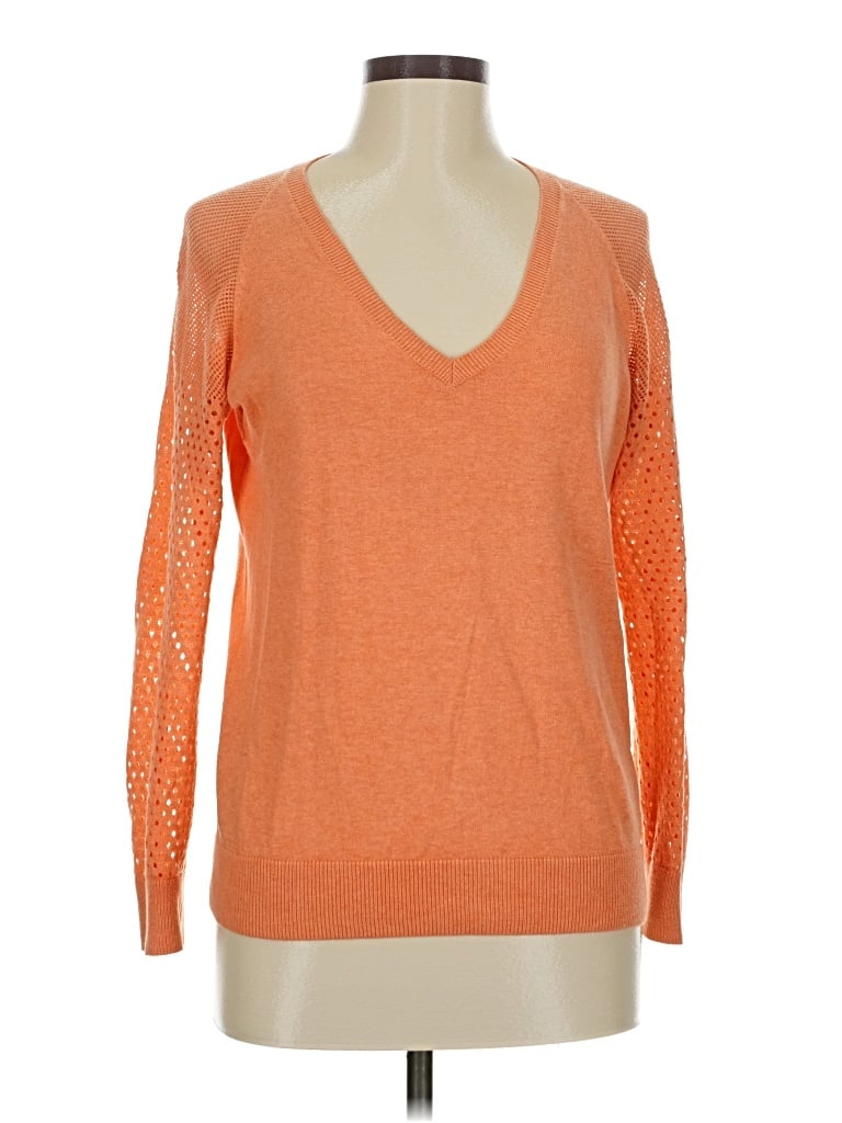 Pre-owned Elie Tahari Pullover Sweater In Orange