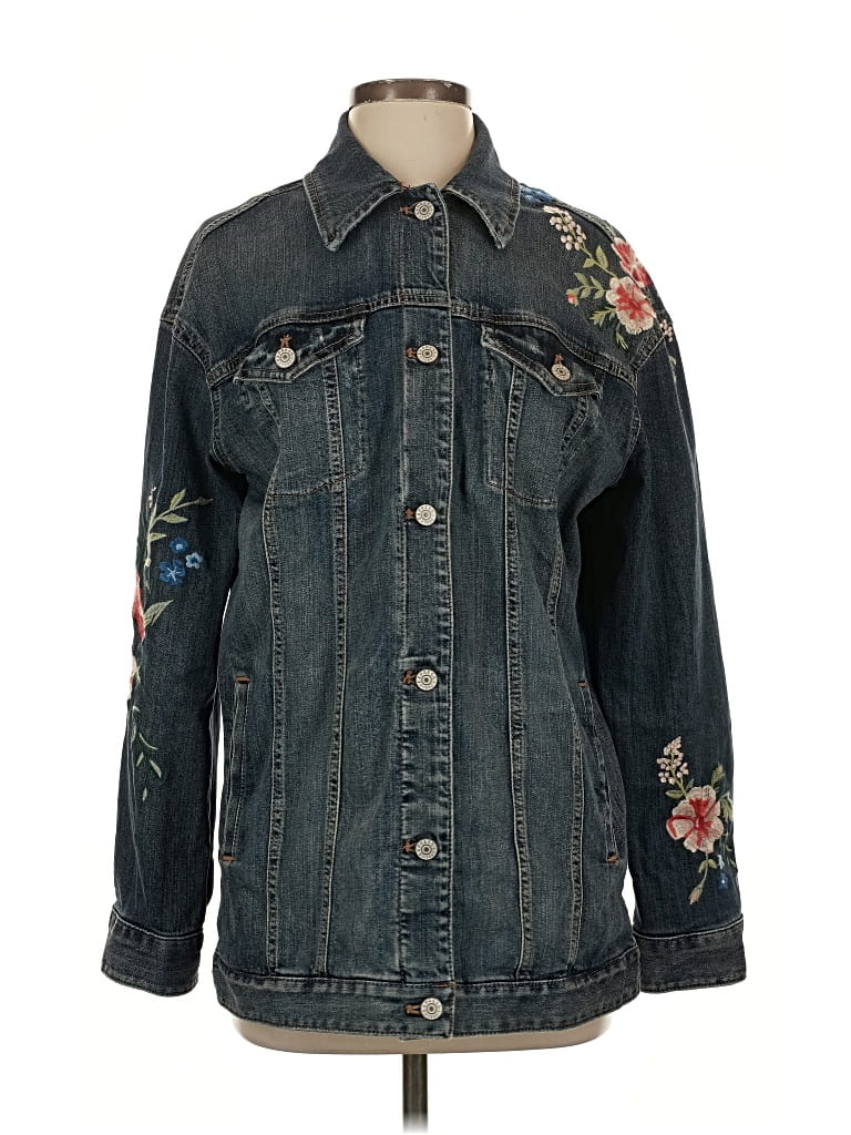 Pre-owned Express Denim Jacket In Blue