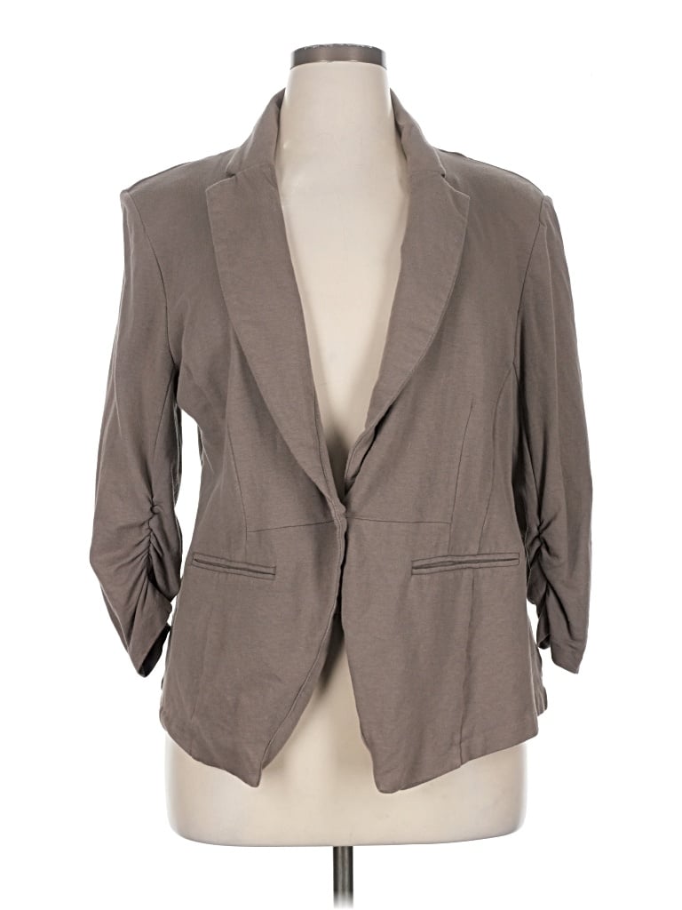 Pre-owned Style & Co Blazer Jacket In Brown