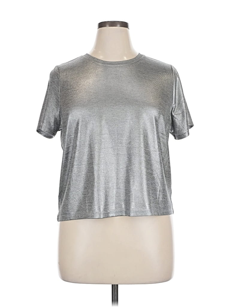 Pre-owned Porridge Short Sleeve T-shirt In Silver