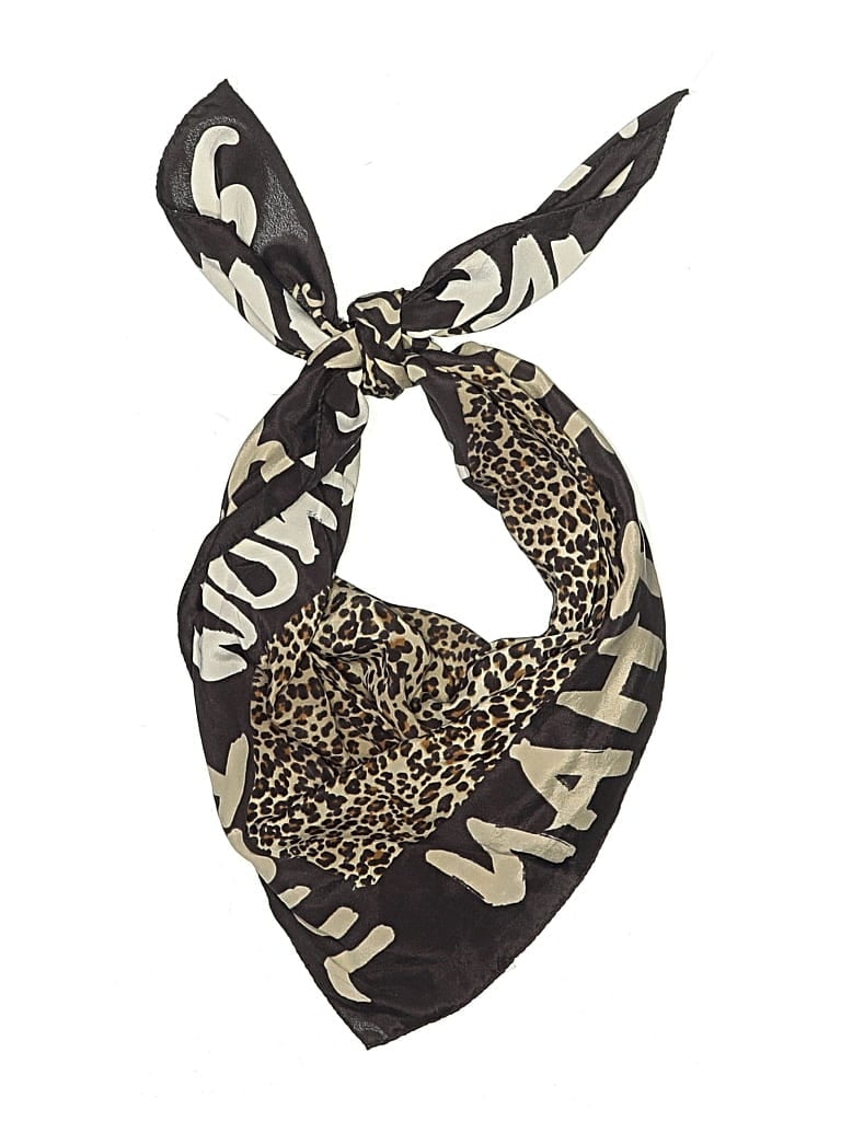 Pre-owned Moschino Cheap And Chic Scarf In Brown