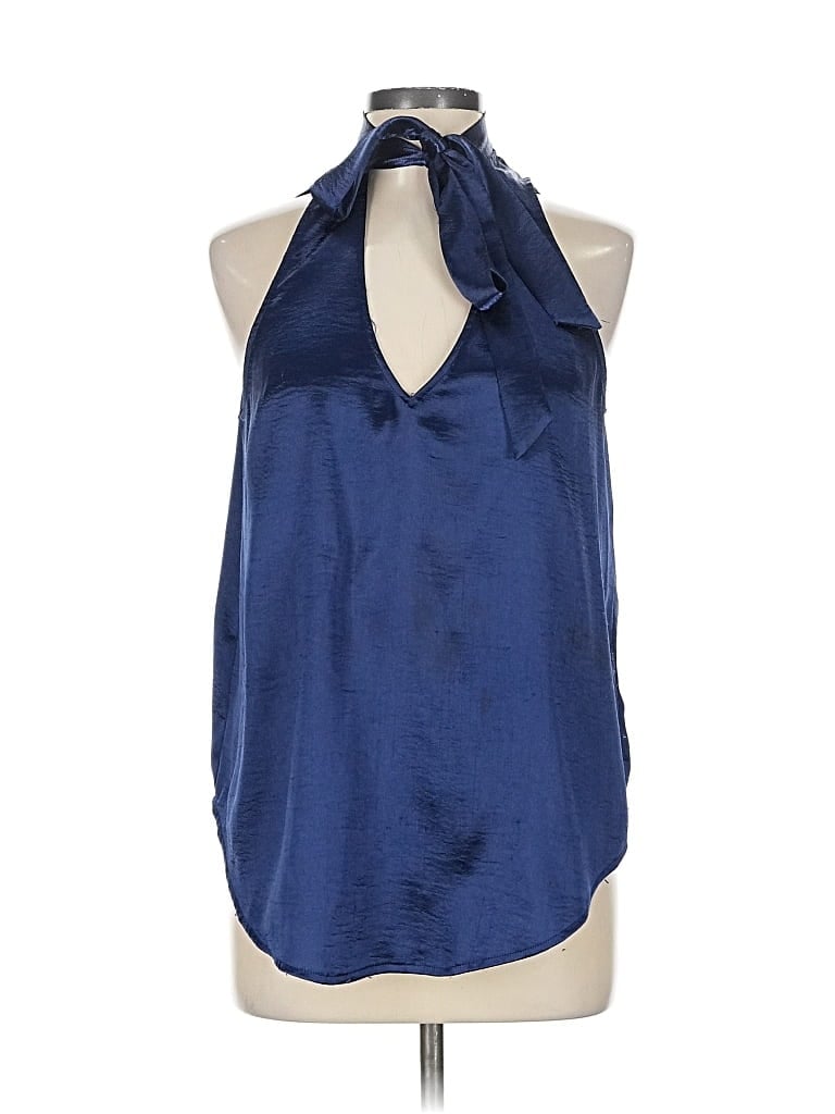 Pre-owned Maeve Sleeveless Blouse In Blue