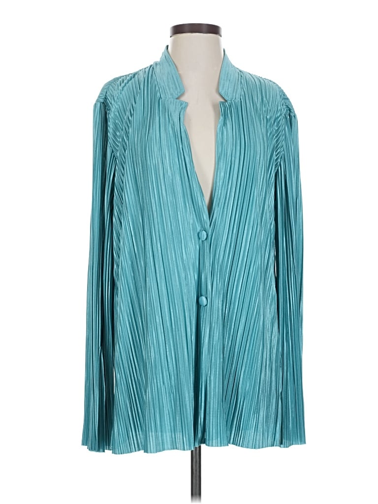 Assorted Brands Long Sleeve Blouse In Blue