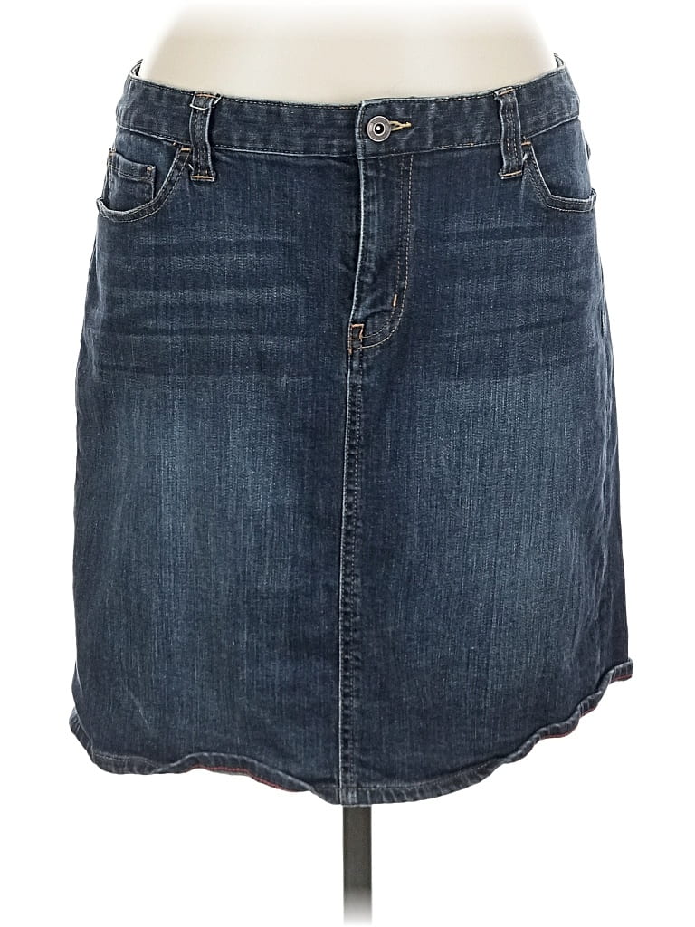 Pre-owned Tommy Hilfiger Denim Skirt In Blue