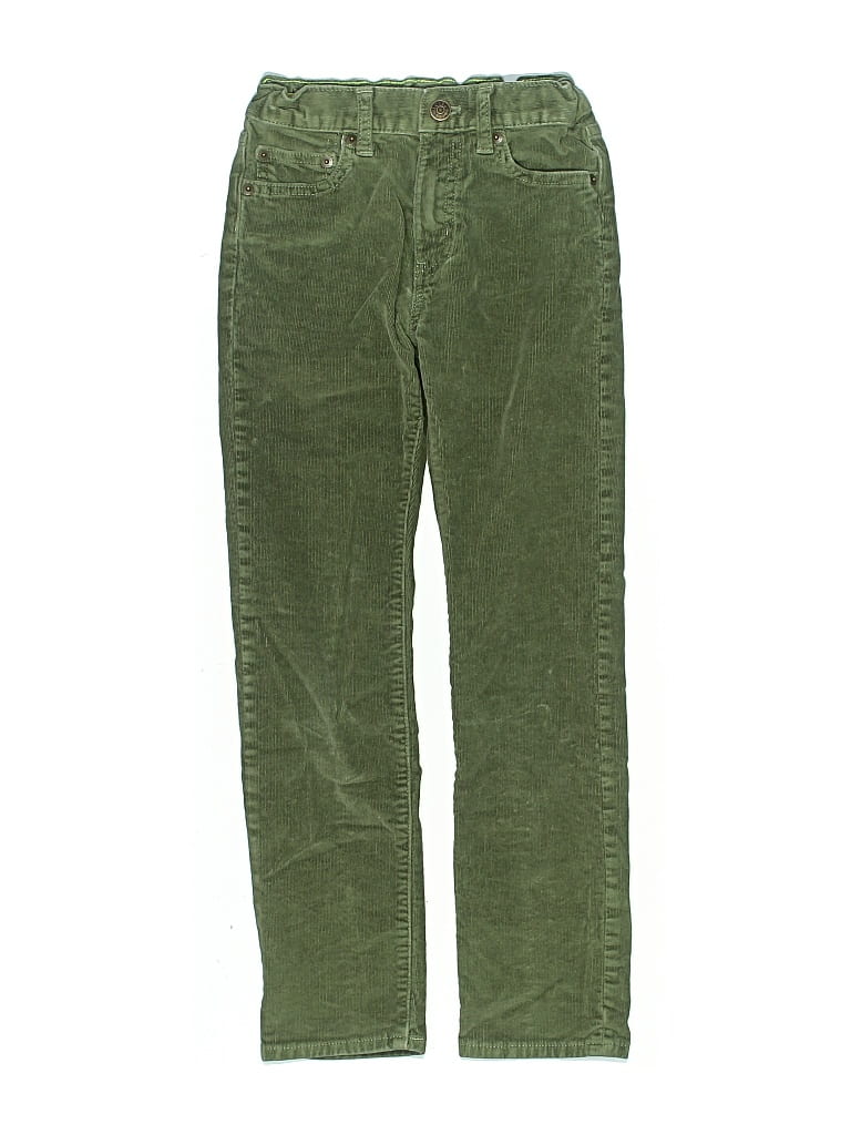 Pre-owned Crewcuts Kids' Cord Pant In Green