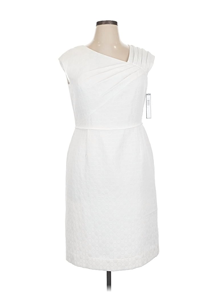 Pre-owned Tahari By Asl Cocktail Dress In White