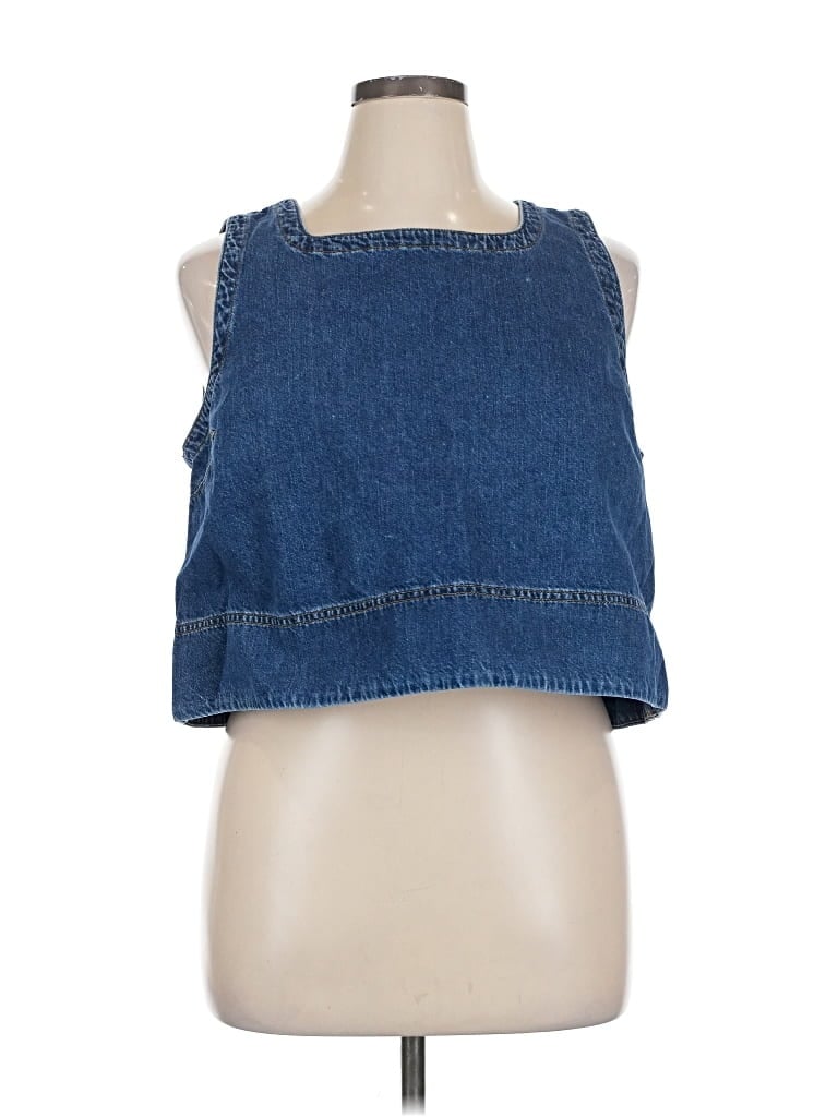 Pre-owned Aligne Sleeveless Blouse In Blue