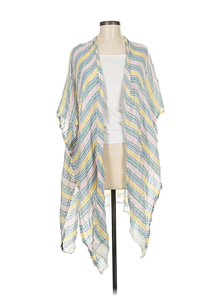 Pre-owned Anthropologie Kimono In Blue