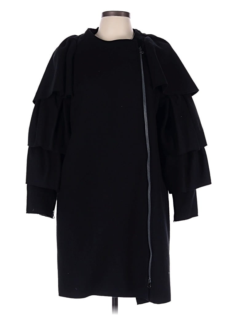Lanvin Wool Coat In Black