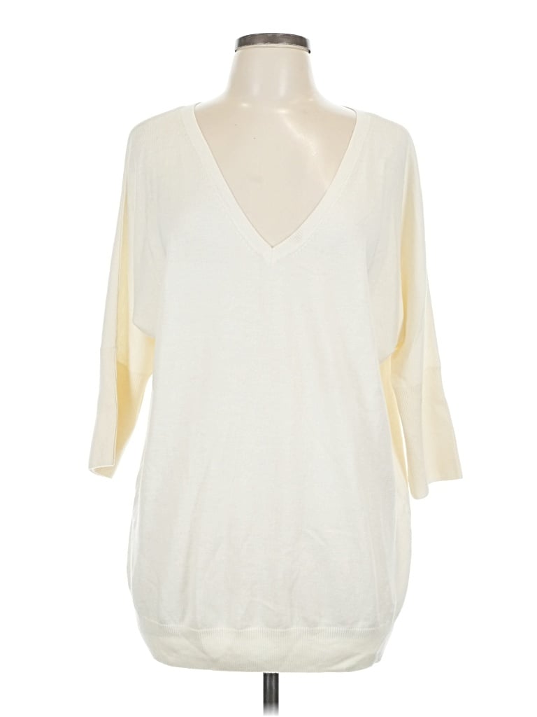 Pre-owned Gap Cardigan Sweater In White