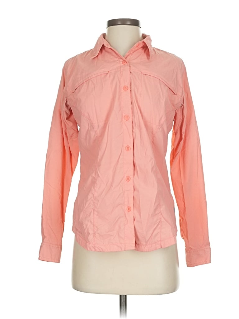 Pre-owned Columbia Long Sleeve Button Down Shirt In Orange