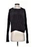 Wild Flower 100% Polyester Metallic Black Pullover Sweater Size XS - Sm - photo 1