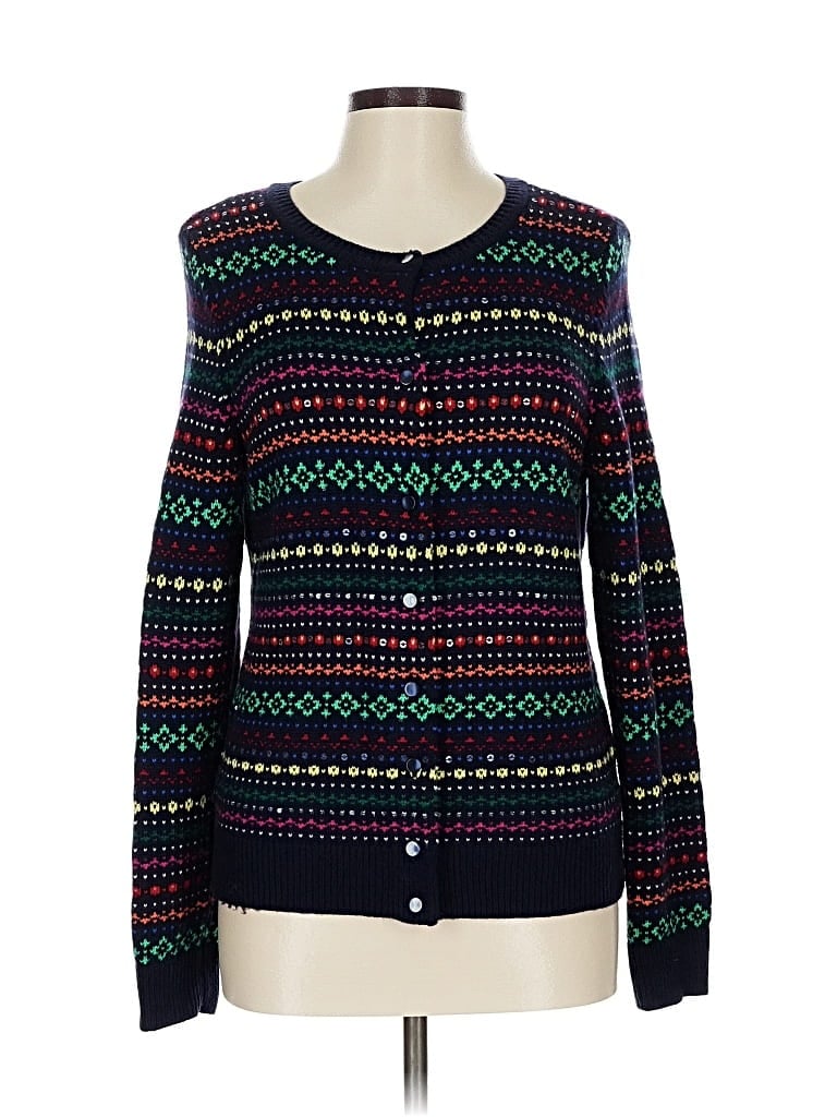 Pre-owned Talbots Cardigan Sweater In Blue