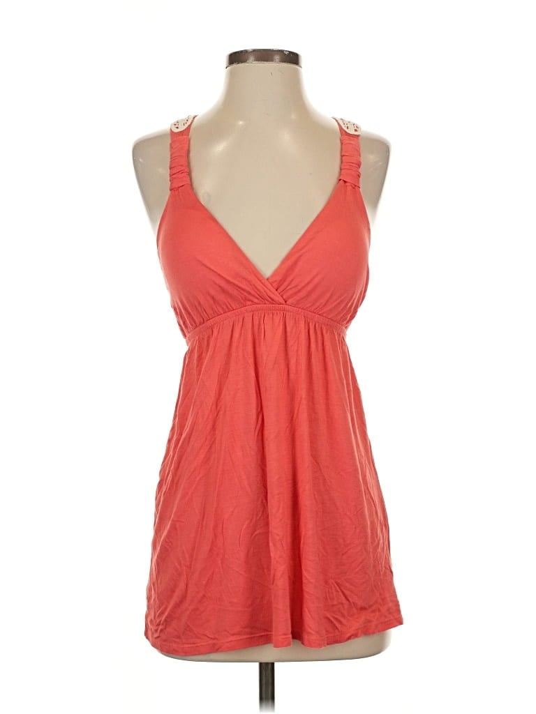 Pre-owned Pink Republic Tank Top Orange Plunge Neckline Tops