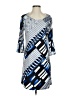 by JJ Graphic Blue Casual Dress Size S - photo 1