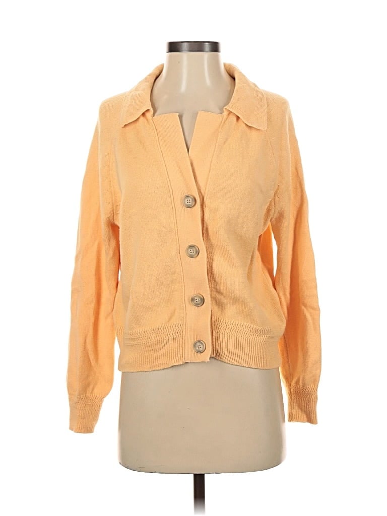 Pre-owned Tahari Cardigan Sweater In Orange