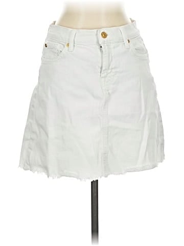 7 For All Mankind Denim Skirt (view 1)