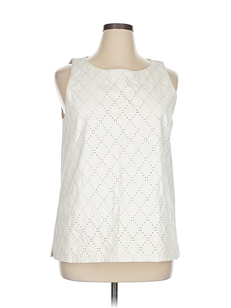 Pre-owned Ann Taylor Casual Dress In White