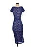 Va Va Voom 100% Polyester Blue Cocktail Dress Size S - photo 1
