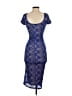 Va Va Voom 100% Polyester Blue Cocktail Dress Size S - photo 2