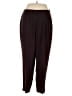Rena Rowan 100% Polyester Solid Burgundy Casual Pants Size 18 - photo 1