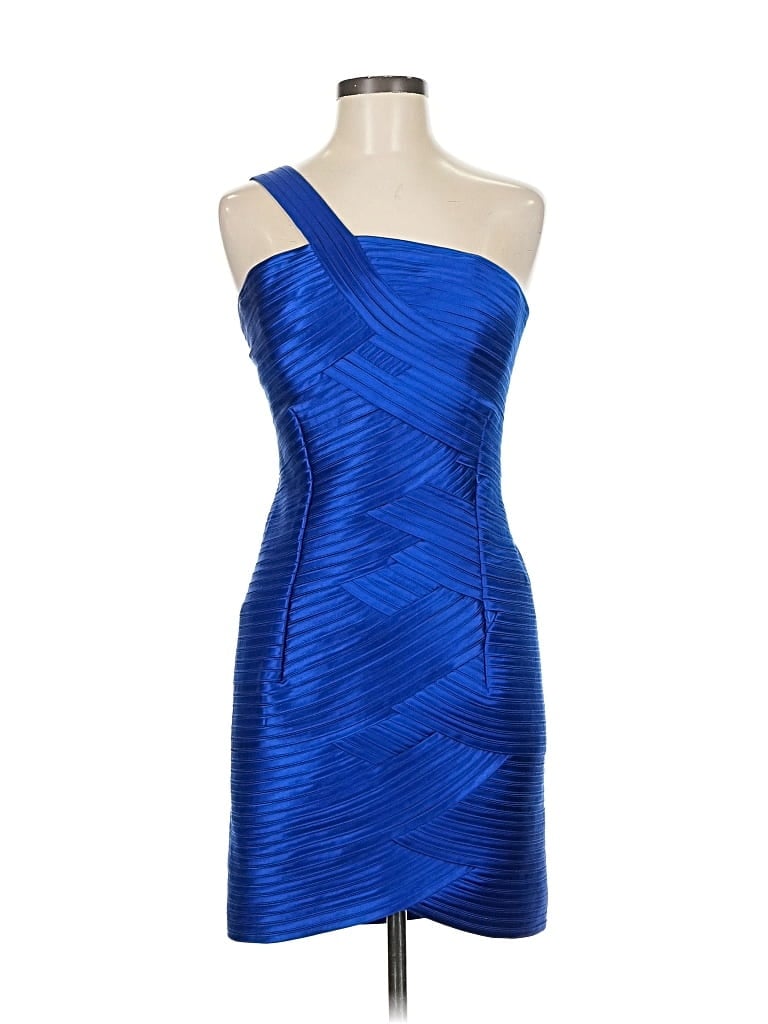 Pre-owned Bcbgmaxazria Cocktail Dress In Blue