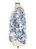 Alyx 100% Polyester Floral Blue 3/4 Sleeve Blouse Size XL - photo 5