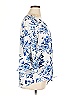 Alyx 100% Polyester Floral Blue 3/4 Sleeve Blouse Size XL - photo 4