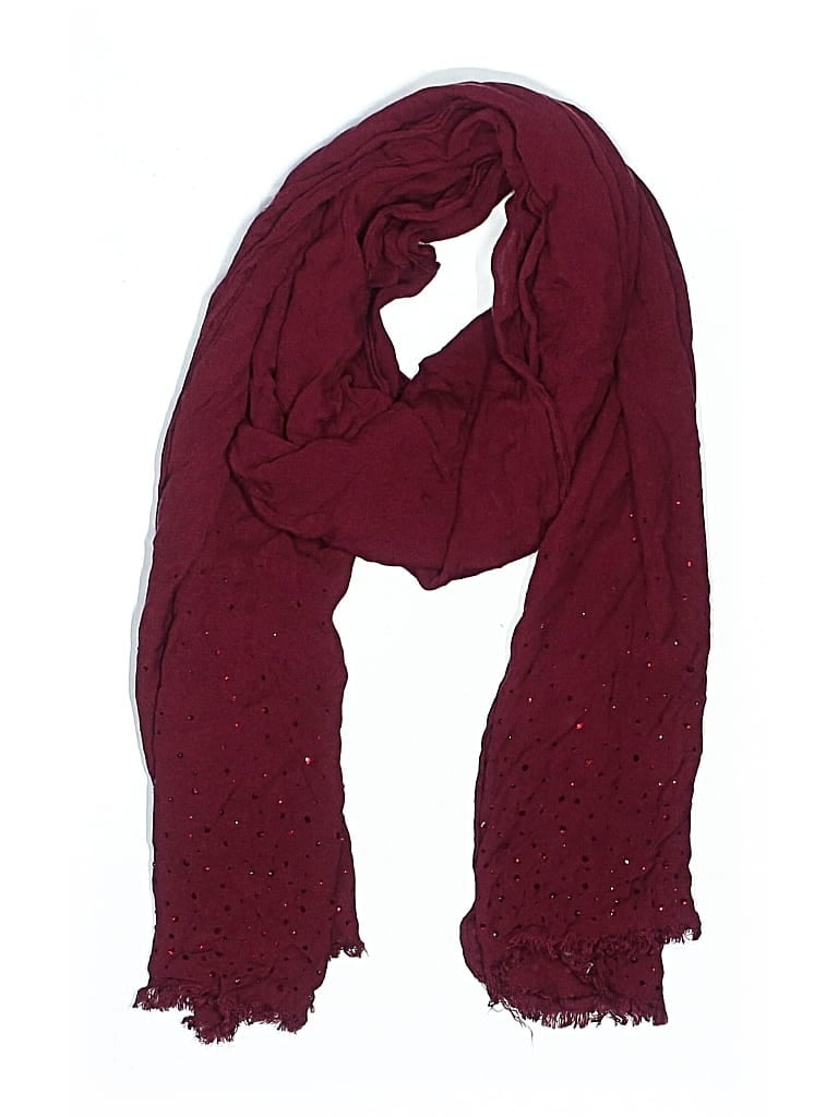 Pre-owned Unbranded Scarf In Burgundy