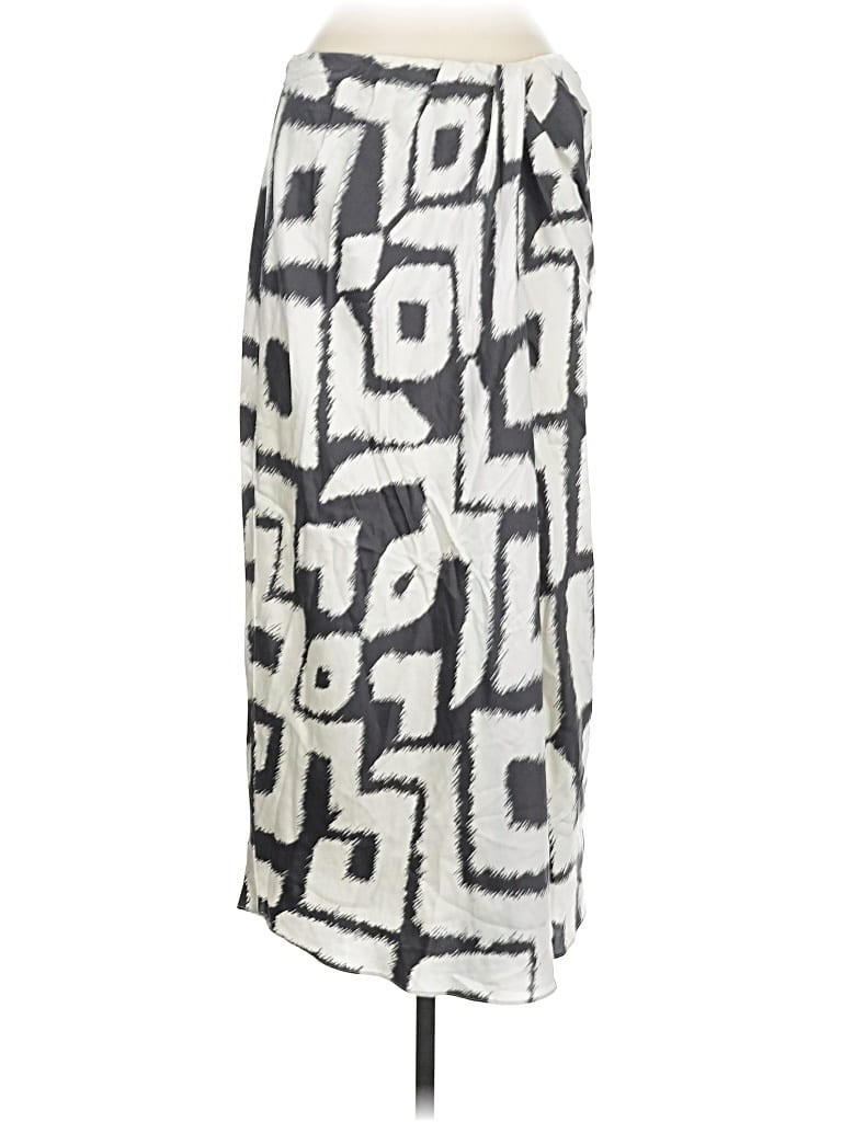 Pre-owned Banana Republic Silk Skirt In Gray