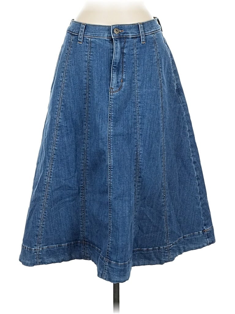 Pre-owned St. John's Bay Denim Skirt In Blue